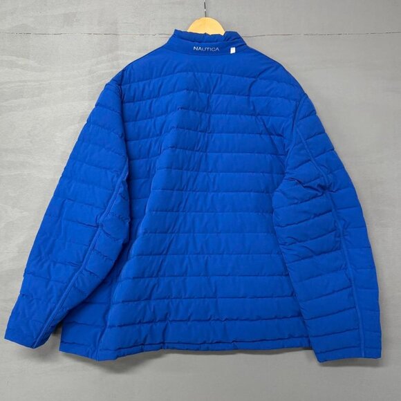 Nautica Men’s Zip Up Reversible Black and Blue Puffer Jacket 3XL - Picture 4 of 7